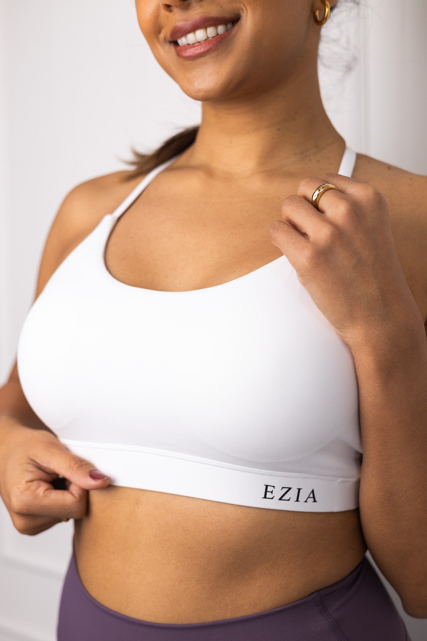 Bella Rose Sports Bra - White