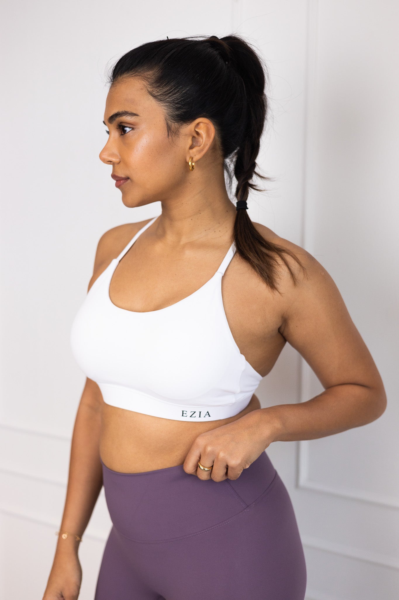 Bella Rose Sports Bra - White