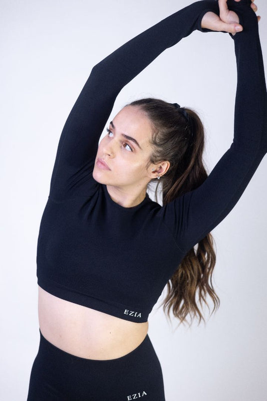 Lila Longsleeve Crop Top