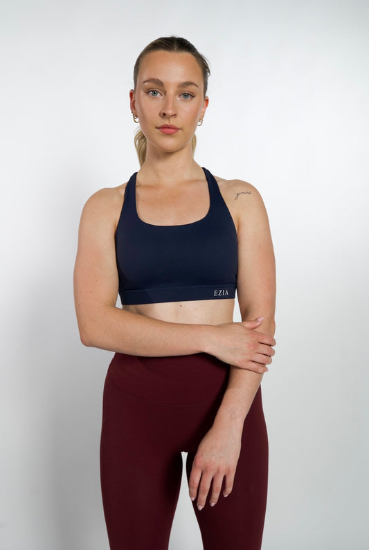 Camila Sports Bra - Navy