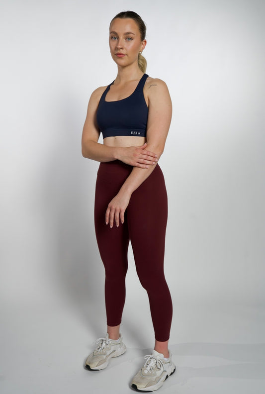 Sienna Leggings - Wine Red