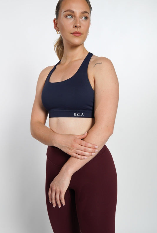 Camila Sports Bra - Navy