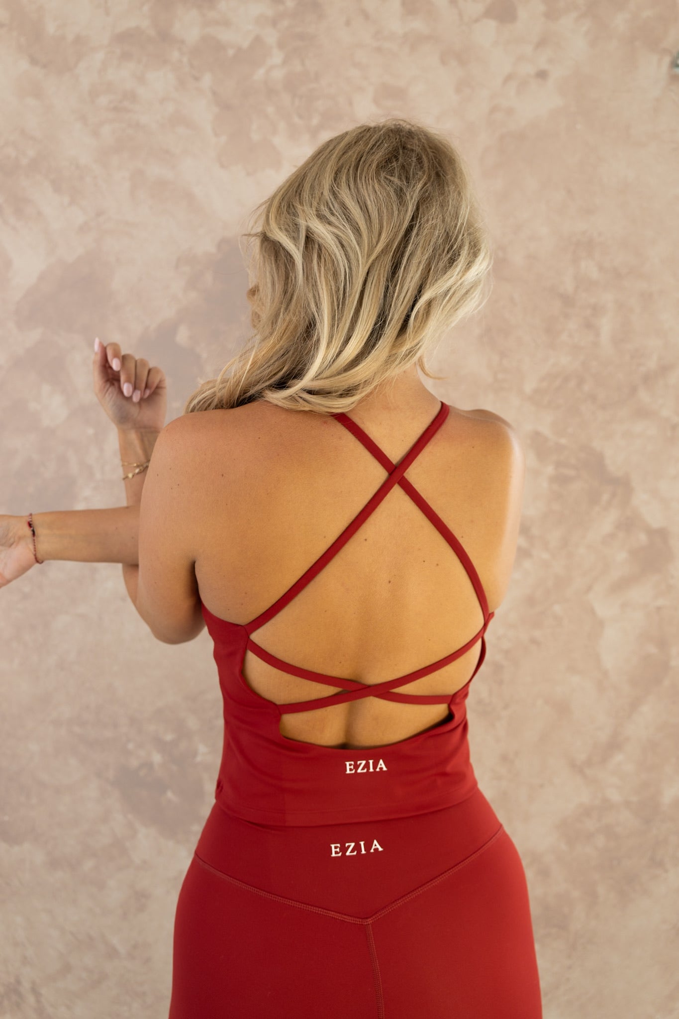 Gabriella Built-in Bra Vest - Ruby Red