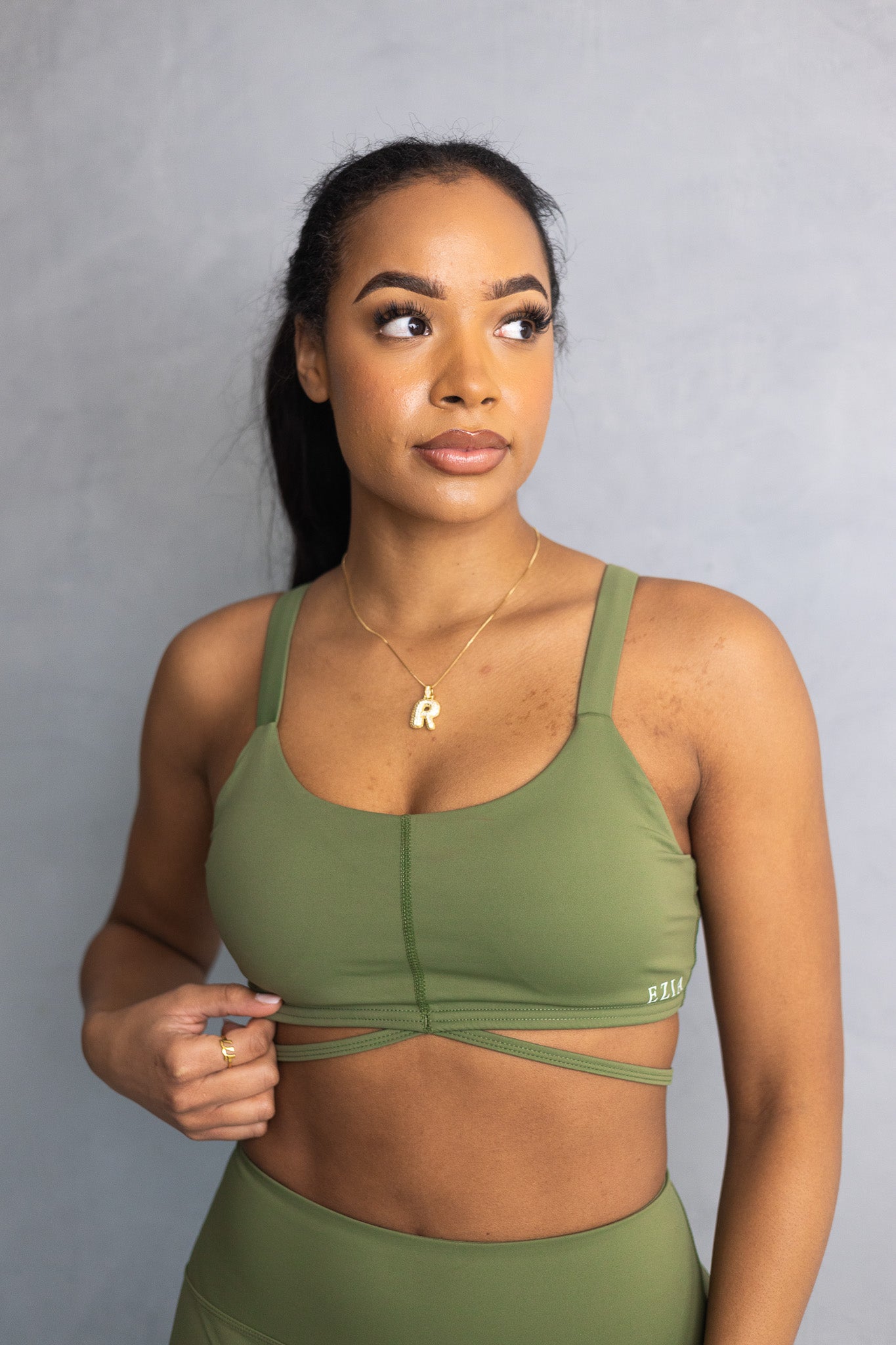 Mya Sports Bra - Khaki