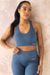 Lila Sports Bra - Slate Blue