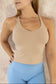 Gabriella Built-in Bra Vest - Soft Sand