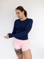 Gabriella Long Sleeve Top - Indigo