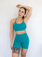 Bella Rose Sports Bra - Teal