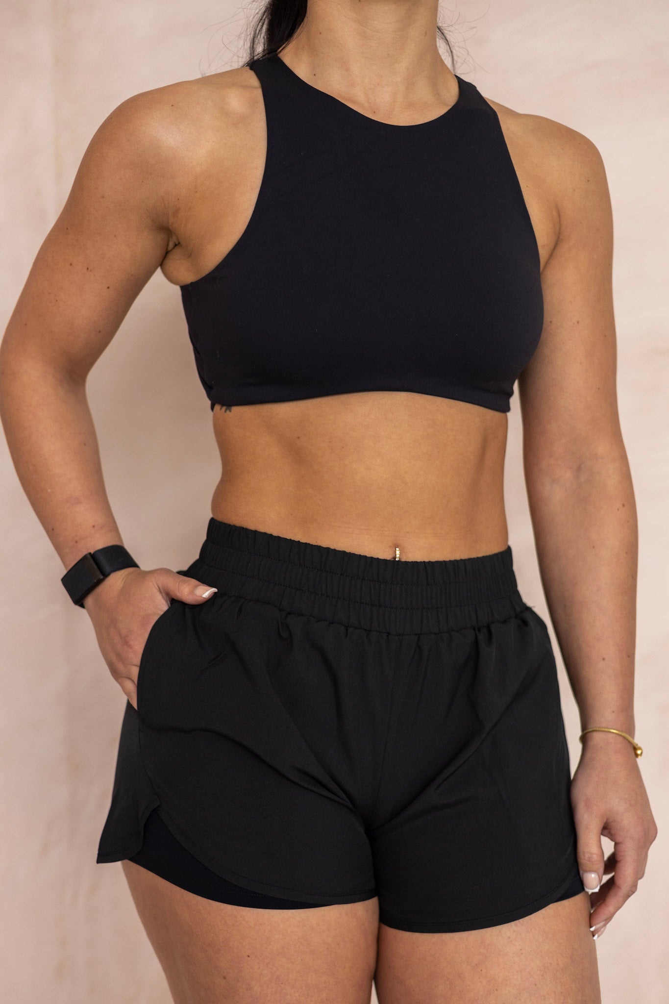 Aria Running Shorts - Black