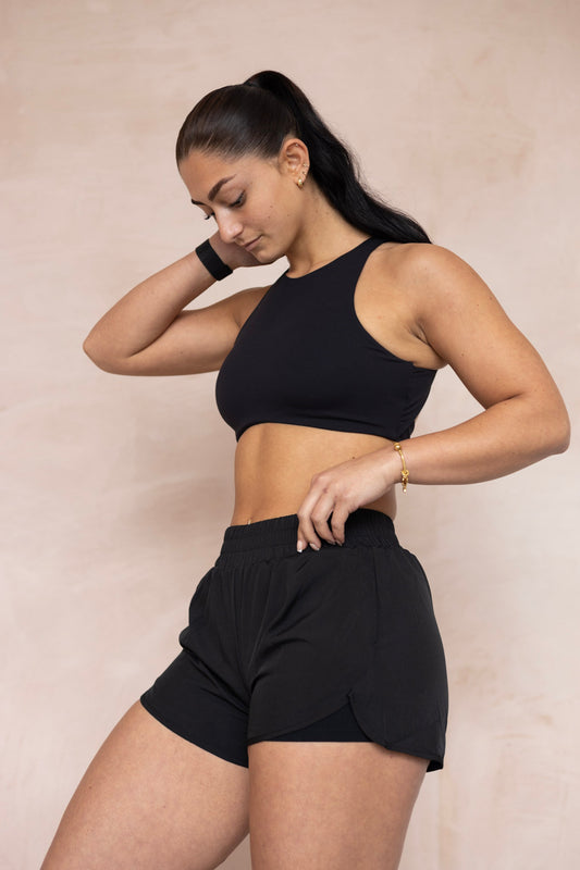 Aria Running Shorts - Black