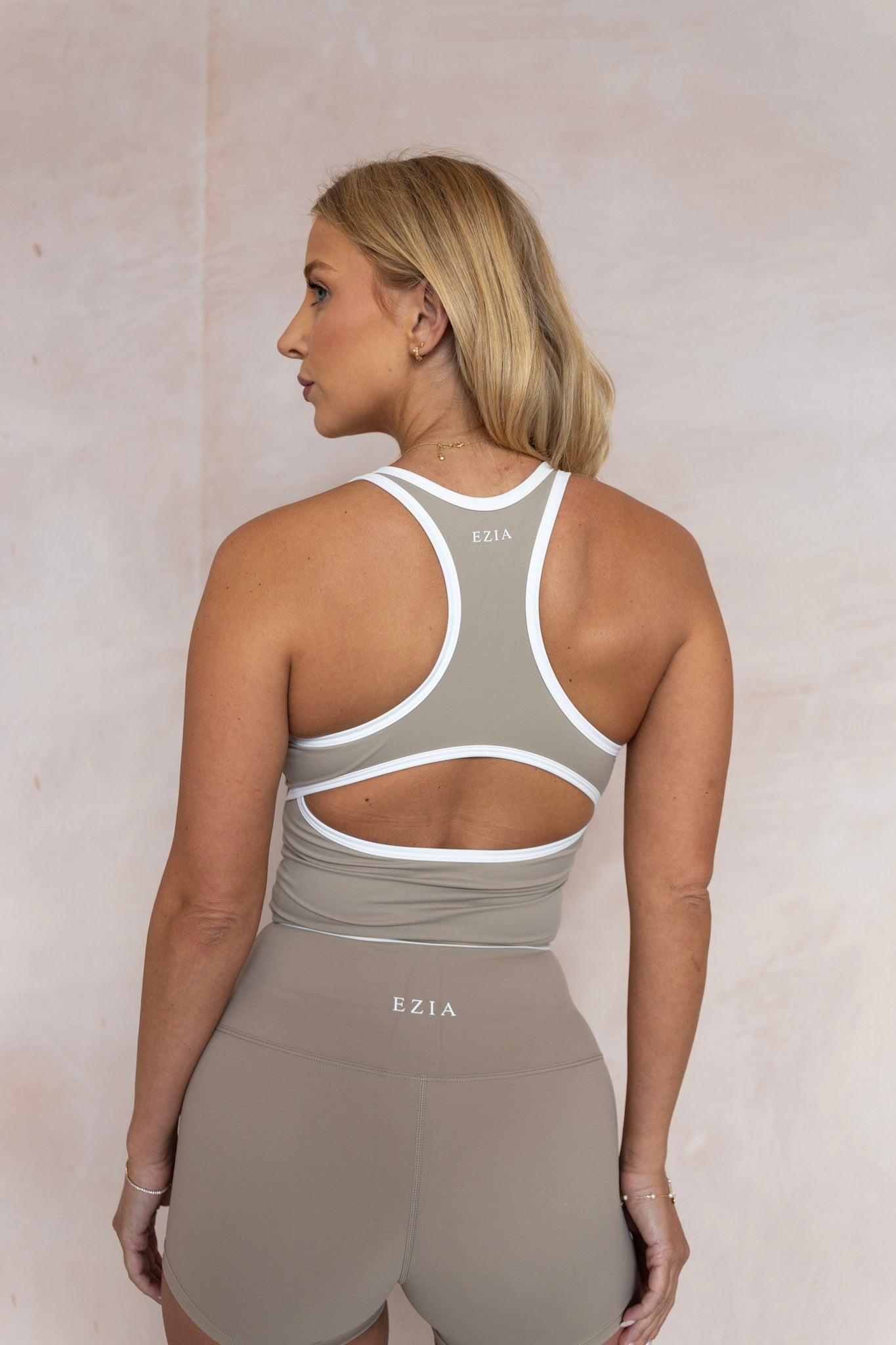 Zya Built-In Bra Vest - Linen