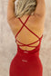 Gabriella Built-in Bra Vest - Ruby Red