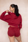 Nova Zip Hoodie - Scarlet