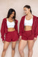 Nova Zip Hoodie - Scarlet