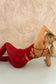 Gabriella Built-in Bra Vest - Ruby Red